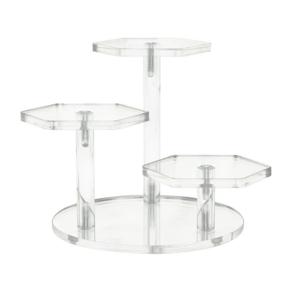 Guangmc 3 Tier Figure Display Stand for Cupcakes and Jewelry
