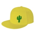 thumbnail image 1 of ZICANCN Cactus Green Baseball Caps, Trucker Hats for Men And Women, Adjustable Breathable Flat Caps, Yellow, 1 of 8