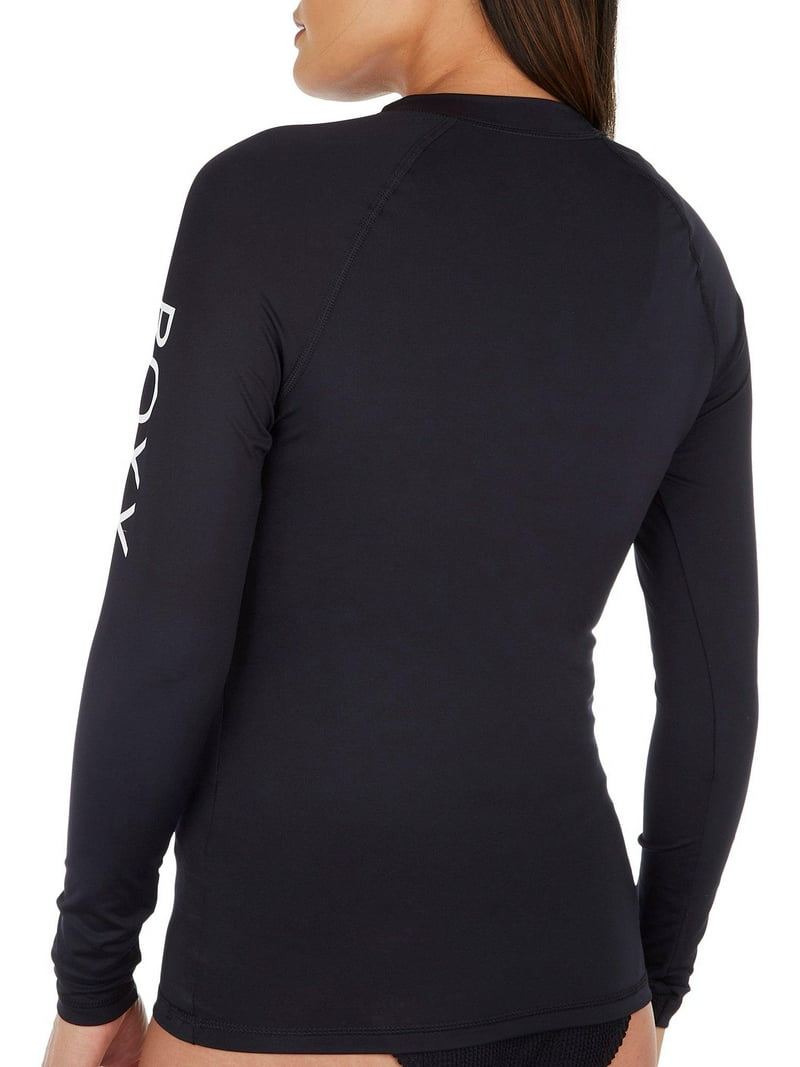 ラッシュガード ROXY Women's Work Rash Guard RX879NWT 5005701805 Roxy Women's Whole Hearted Long Sleeve Rashguard Black Size