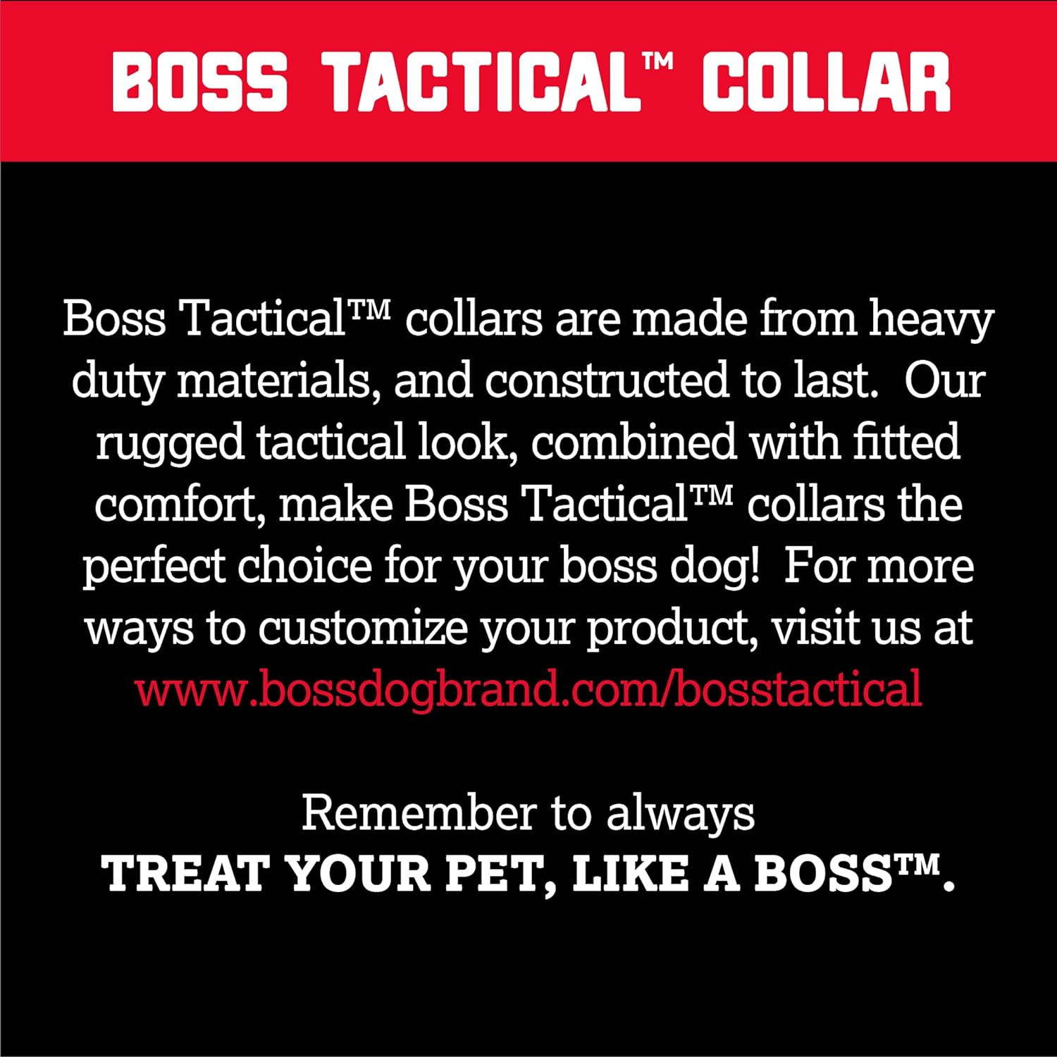 Boss Dog Tactical Collar X-Large Red Camo Durable Military Nylon Dog Calar