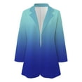 thumbnail image 3 of FNFYFH Gradient Blazer for Women Trendy Open Front Long Sleeve Jackets Business Blazers Coat for Work 2025 Womens Office Outerwear Black XXL Clearance Sales, 3 of 4
