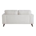thumbnail image 4 of Ricca Loveseat with 2 Pillows-Cloud White Chenille-Wood-64 Inch, 4 of 6