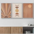 thumbnail image 2 of wall26 Framed Canvas Print Wall Art Set Mid-Century Ocean Sunset Sun Horizon Nature Abstract Illustrations Modern Art Bohemian Decorative for Living Room, Bedroom, Office - 24"x36"x3 White, 2 of 5