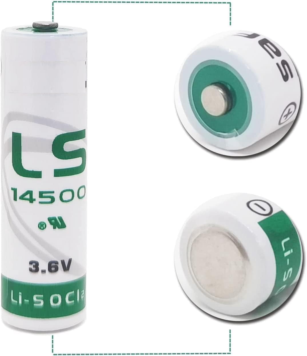 50X LS14500 3.6v Lithium aa Battery 2600mah for LS14500 LS 14500 Battery Applied for Special Testing Electronic Equipment