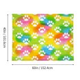 thumbnail image 2 of Tapestry Wall Hanging Watercolor Animal Foot Tapestries Home Decor for Bedroom Aesthetic 60 X40 IN, 2 of 3