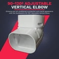 Premium 3 inch 90120º Vertical Elbow Mini Split Line Set Cover Kit