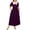 Plum Purple, variant on Women's Plus Size Short Sleeve Dress with Contrast Collar and Pockets 95% polyester and 5% elastane stretch fit