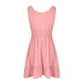 thumbnail image 5 of BEFOKA Robe Grande Taille pour Femmes, Robe d'Été en Solde pour Femmes, Robe d'Été Unie Sans Manches à Col Rond, 5 of 5