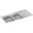 No Faucet Holes, variant on Elkay Lustertone Stainless Steel 48" x 22" x 7-5/8", Equal Double Bowl Top Mount Sink with Drainboar