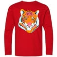 thumbnail image 3 of Inktastic Tiger Head Long Sleeve Youth T-Shirt, 3 of 5