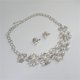 thumbnail image 5 of Sonducket Collar de mujer exquisito cristal perla moda pendiente decorativo novias joyería Kit boda compromiso oro Ropa, zapatos y accesorios Miscelánea Plata Sonducket AP011541-02, 5 of 6