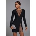 thumbnail image 4 of Conjunto de minivestido de malla con cuello en V Dress Bellabarnetten Ela, 4 of 10