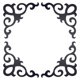 thumbnail image 1 of Uxcell 4Pcs Calcomanías de espejo autoadhesivas para pared para el hogar, Negro (20x20cm), 1 of 7