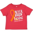 thumbnail image 3 of Inktastic Never Stop Fighting Leukemia Awareness Orange Ribbon Boys or Girls Baby T-Shirt, 3 of 5