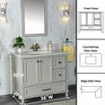 thumbnail image 3 of Nera Collection 36'' Gray Bathroom Vanity with Quartz Countertop and Sink, 3 of 10