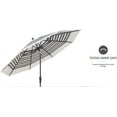 thumbnail image 4 of Treasure Garden Auto-Tilt 8x10-FT Rectangular Market Umbrella, Outdoor Patio, Deck, Pool, Backyard Stand Alone Umbrella - Heavy Duty w/Black Frame & Obravia2 Fabric Boulder, 4 of 5
