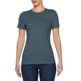 thumbnail image 1 of Gildan T-Shirt CVC Softstyle pour Femmes, P, Bleu Acier, 1 of 1