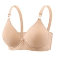 thumbnail image 4 of Comfortable Padded High Support Bra for Women,V-Neck No Underwire, Supportive Gathering, Full Coverage, Regular & Plus Size,Size:40, 4 of 4