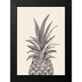 thumbnail image 2 of 1x Studio 18x24 Black Modern Framed Museum Art Print Titled - Ink Pineapple, 2 of 5