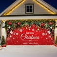thumbnail image 4 of Christmas Garage Backdrop Banner 157x70.8in, Large Polyester Hanging Background Cloth with Rope for Holiday Party Photo Booth Wall Decor, Xmas Photography Prop, 4 of 4