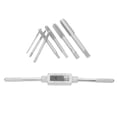 thumbnail image 4 of MasteelfCA 1 Set 7pcs Simple Tap Wrench Suite Thread Tap Handle Tapping Tool Silver, 4 of 7