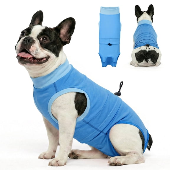 Supet Dog Surgery Recovery Suit, Soft Cotton Dog Spay Surgical Onesie