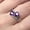 Purple, variant on PULABO Elegant Wedding Anniversary For Women Ladies High Quality Shiny CZ Cubic Zirconia Ring Perfect Present Gift Box Included