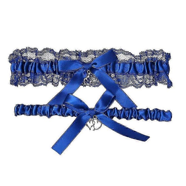 Blue Garter Wedding Leg Garter Bridal Legs Garter Wedding Garter Bridal Garter Belt Bow Lace Garter