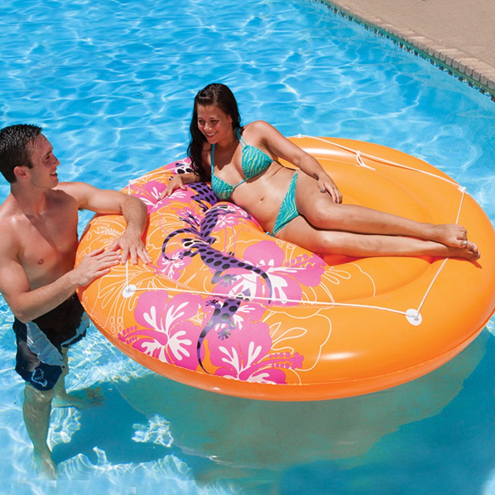 Poolmaster Gecko Hawaii Swimming Pool Inflatable Jumbo Mattress Float 