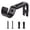 Black, variant on Adjustable Curtain Rod Bracket Heavy Duty Metal Wall Mount Hook Holder For 1 Inch Drapery Rods Home Window Hardware 3.74 Inch