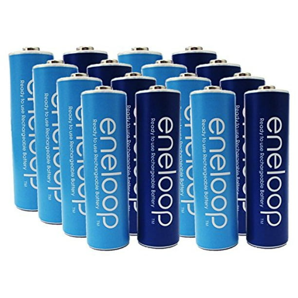 Newest Version Panasonic Eneloop 4th Generation 16 Pack AA NiMH Pre