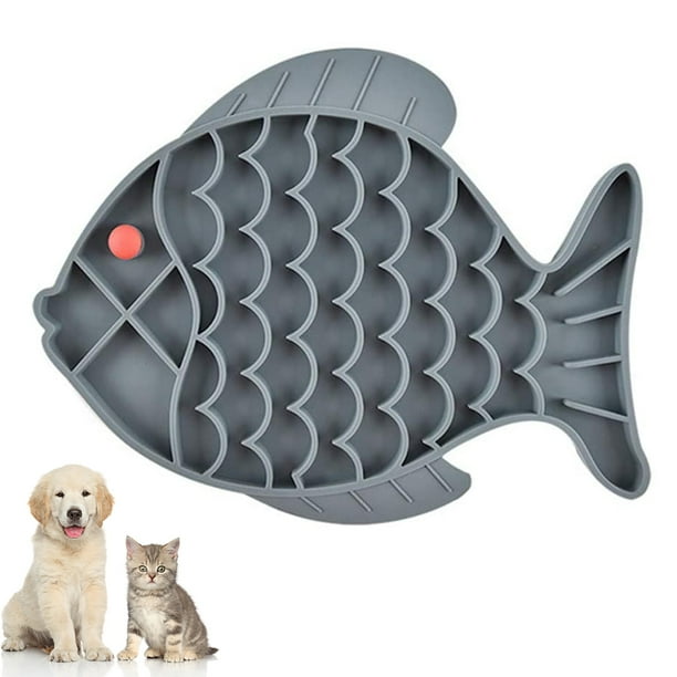 Pet Slow Feeder Dog Lick Mat Fun Alternative To Slow Feeder Dog Bowls Snuffle Mat Dog Bowls Fish Shaped Slow Food Bowl Walmart Com Walmart Com