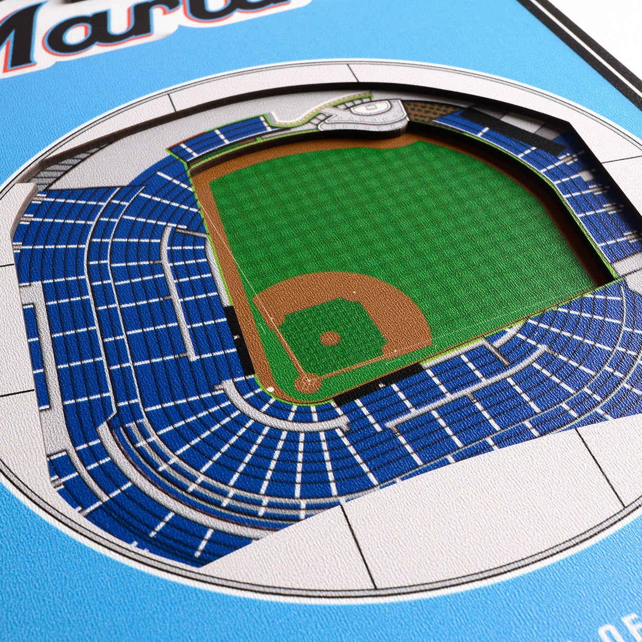 YouTheFan MLB Miami Marlins 8x32 Stadium View Banner