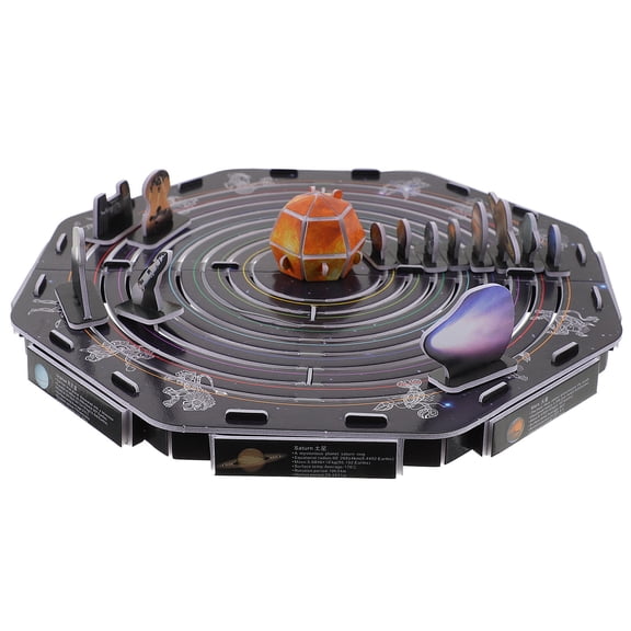 Soimiss Interesting Planets Puzzle 3D Puzzle Black 1 Set