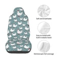 thumbnail image 4 of Wukai Farm Birds Full Set Car Seat Covers with Soft Padding Universal Auto Front Seats Protector and Cushion Mat, 4 of 5
