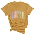 thumbnail image 1 of Plebaso T-Shirts de Pâques pour Femmes Manches Courtes Graphiques Hauts Imprimés Décontractés Mode pour Femmes, 1 of 6
