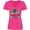 Hot Pink, variant on Inktastic Port St. Lucie, Florida Happy Sea Turtle Women's V-Neck T-Shirt