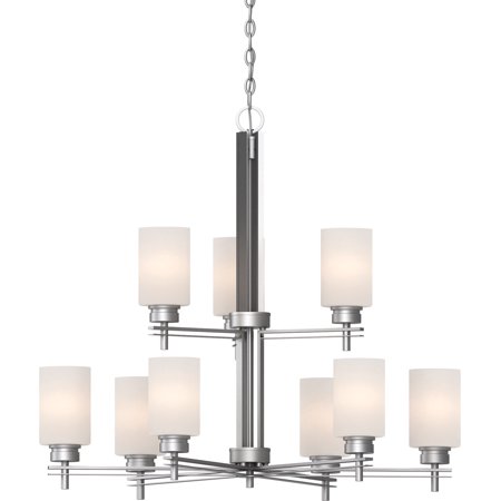 

Volume Lighting V3769 Carena 9 Light 33 Wide Chandelier - Nickel