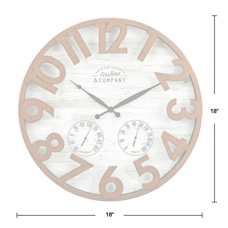 FirsTime & Co. Sundeck Outdoor Clock, Aged Copper