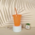 thumbnail image 3 of 5pc 500ml Creative Water Cup Sequin Sparkling Powder Straw Cup Plastic Multi Specification Straw Design Comfortable Beverage Cup, 3 of 6