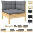 thumbnail image 6 of vidaXL 2-Seater Patio Sofa with Cream Cushions Solid Pinewood, 6 of 11