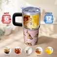 thumbnail image 6 of 20OZ Cute Dog Outdoor Tumbler with Handle Straw and Lid Paw Print Coffee Cup for Women Friends Great Holiday Birthday Presents Ideal for Camping Hiking and Picnics, 6 of 6