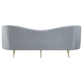 thumbnail image 5 of Sophia 3-piece Upholstered Channel Tufted Sofa Set Grey, 5 of 15