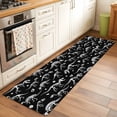 thumbnail image 2 of Runner Rugs 2x6 Ft, Halloween Dinosaur Black Non Slip Area Rugs for Kitchen Bedroom Entryway, Funny Dino Skull Boys Girls Children Washable Carpet Runner Rug Floor Mats for Bedroom Home Decor, 2 of 8