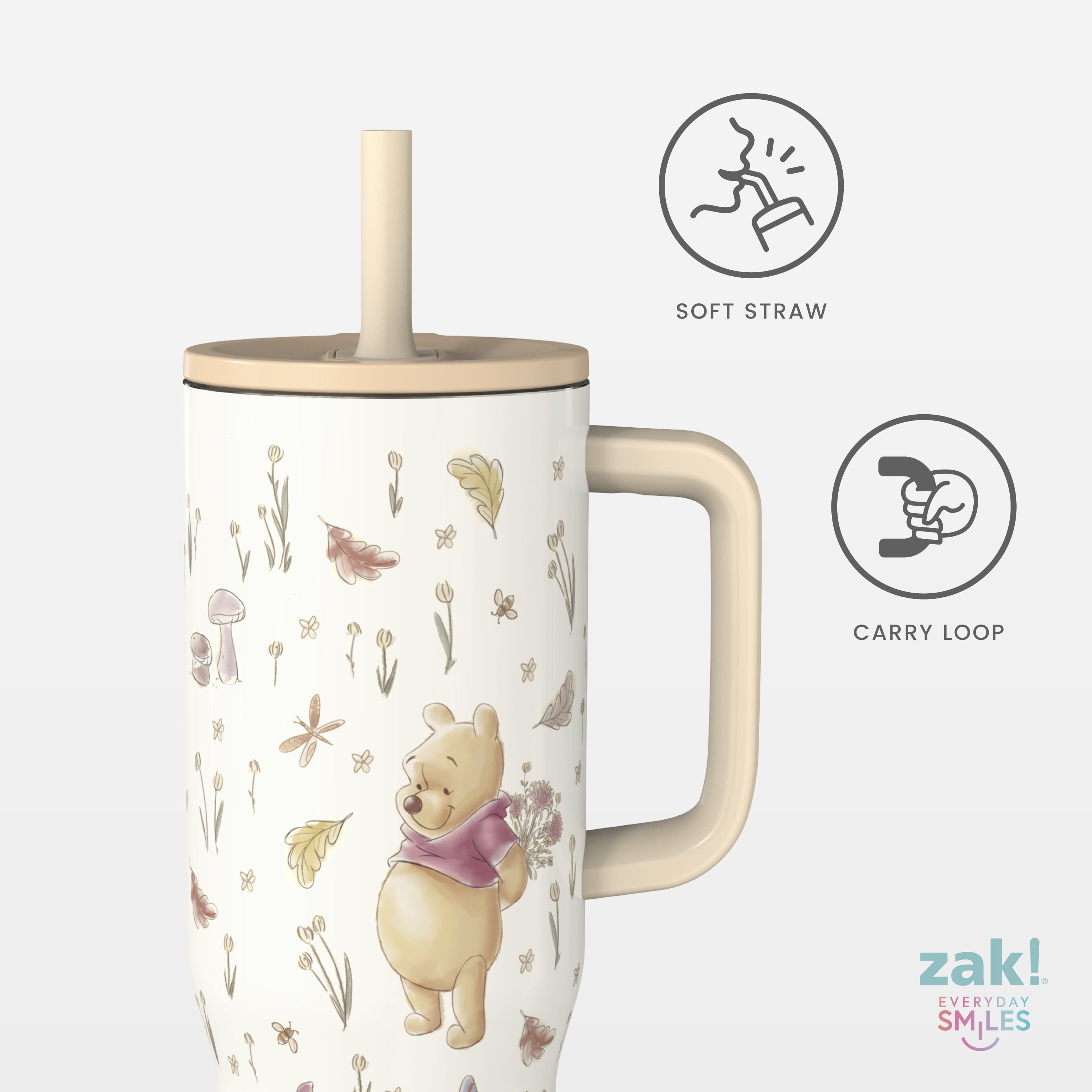 Zak Designs, Winnie the Pooh Travel Tumbler, 30oz, Vacuum