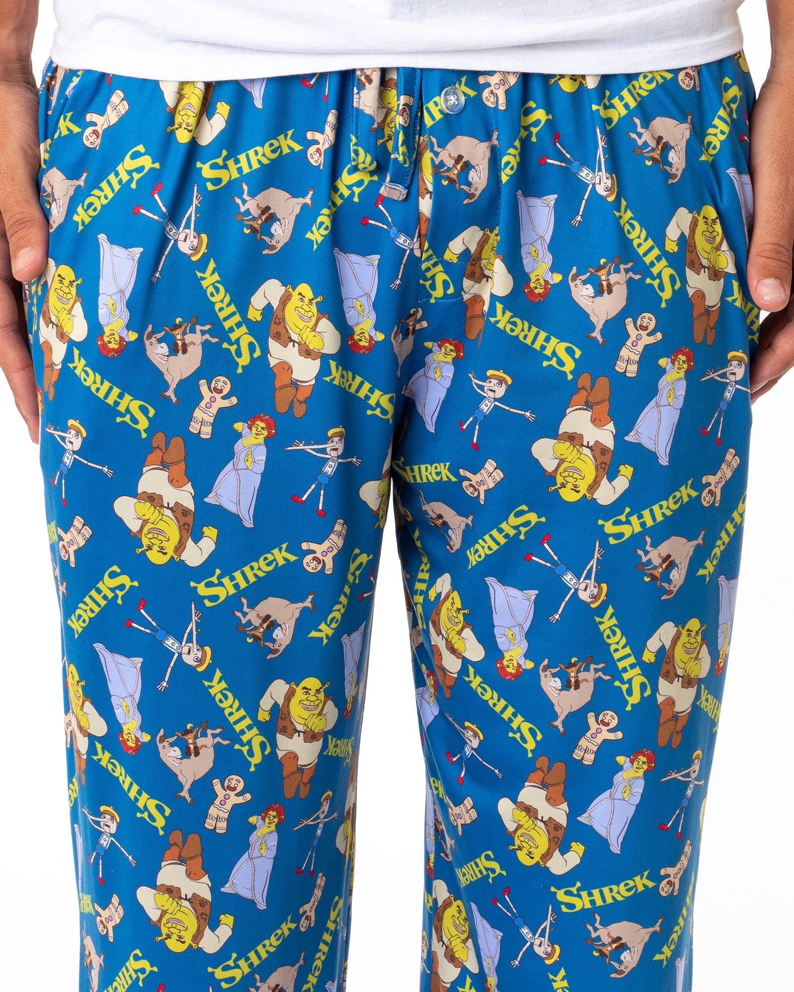 DreamWorks Shrek Mens' Characters Donkey Fiona Sleep Pajama Pants ...