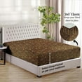 thumbnail image 4 of 400 Thread Count 3 Piece (1- Fitted Sheet + 2- Pillow cover) Fitted Sheet 21-Inch Deep Pocket 100% Egyptian Cotton Color Leopard Print Size Twin, 4 of 6