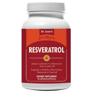 Santo Remedio Resveratrol Supports Inflammation 30 Count, Dietary Supplements, Inflammation Support