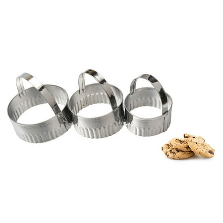 

Biscuit Moulds 3Pcs Stainless Steel Cake Biscuit Cookie Cutter Mold Diy Baking Pastry Tool