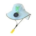 thumbnail image 2 of Kids Solar Fan Sun Hat, Children Wide Brim Solar Fan Sun Protection Hat, Summer Baby Outdoor Breathable Sun Hat, UV Protection Cap for Boys Girls Camping and Travel, 2 of 6